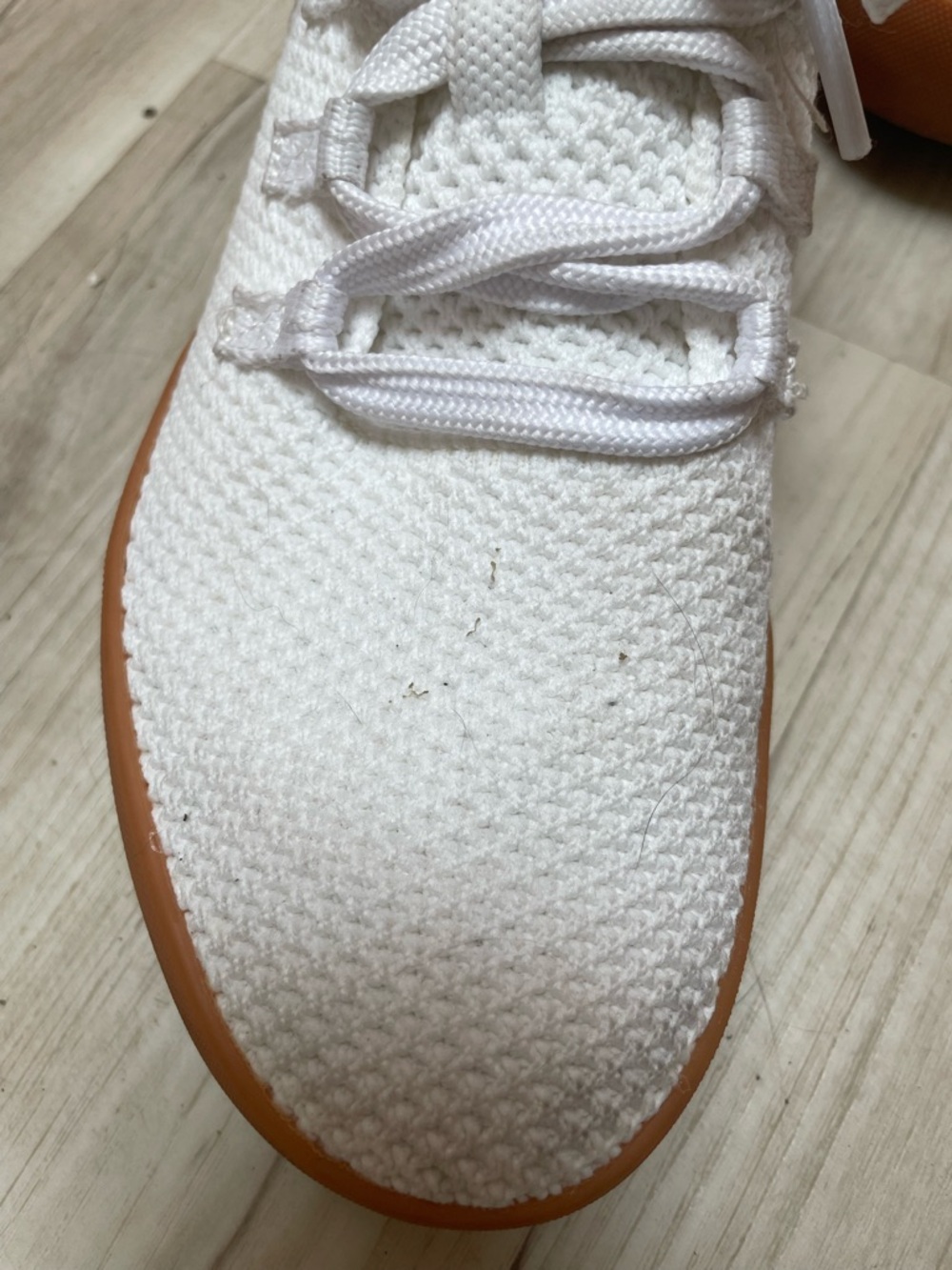 NoBull White Knit Sneakers with Gum Sole size 9.5 - Picture 2 of 6